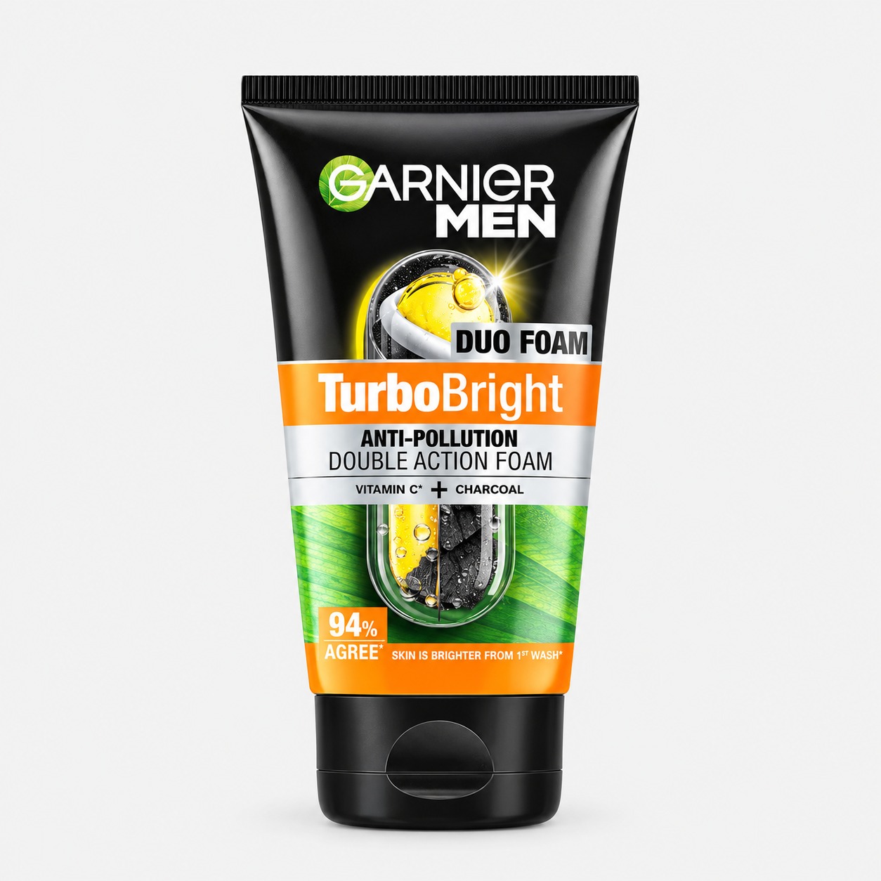 Garnier Men Duo Foam Turbo Bright