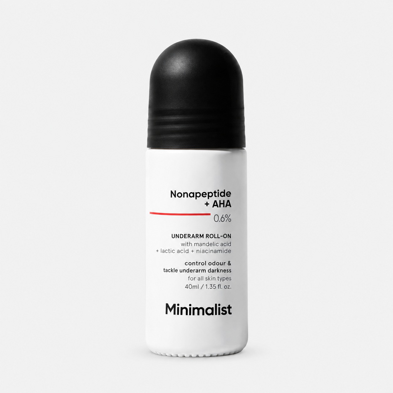 Minimalist Nonapeptide + AHA 6% Underarm Roll-On 40ml