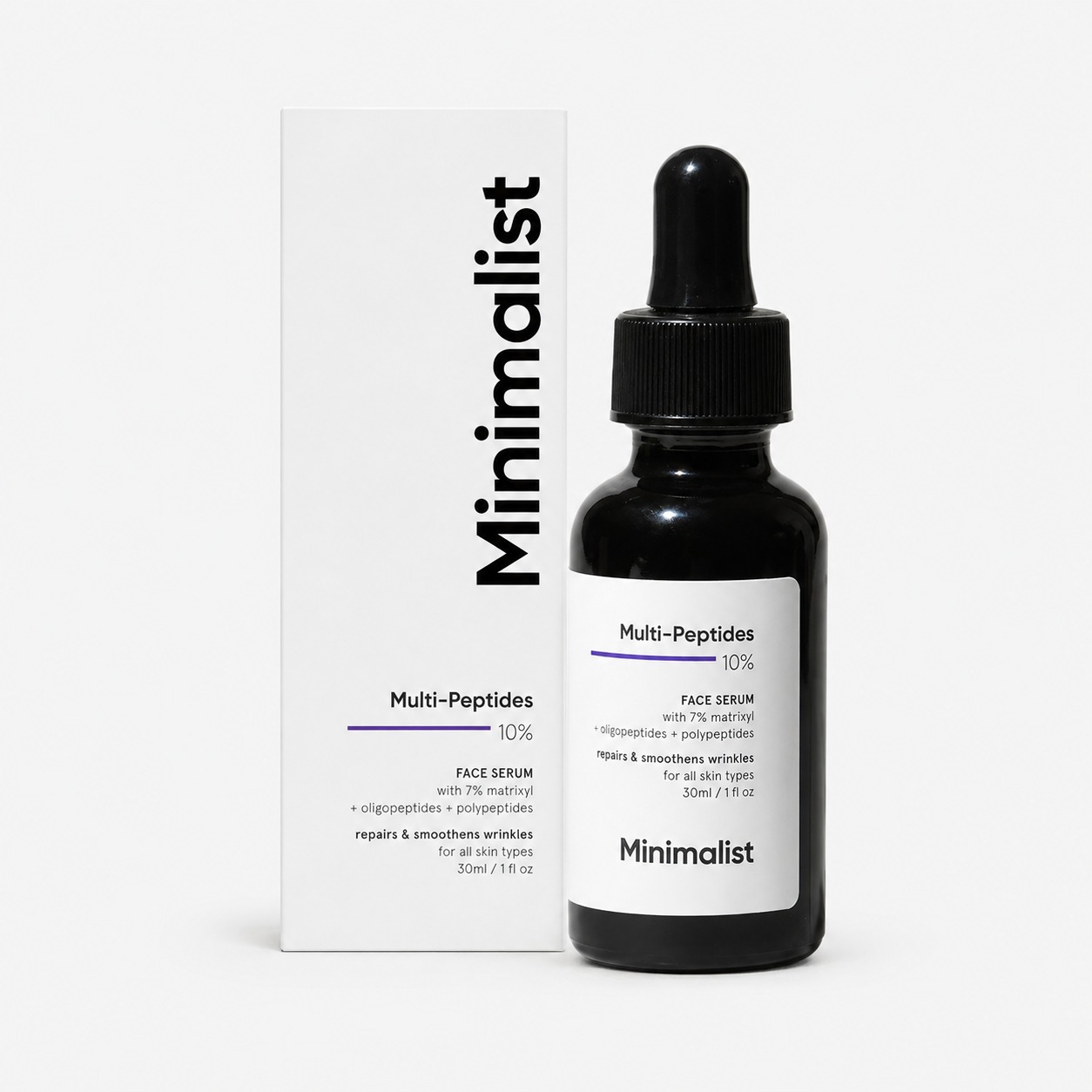 Minimalist Multi Peptides 10% Face Serum 30ml for fine lines