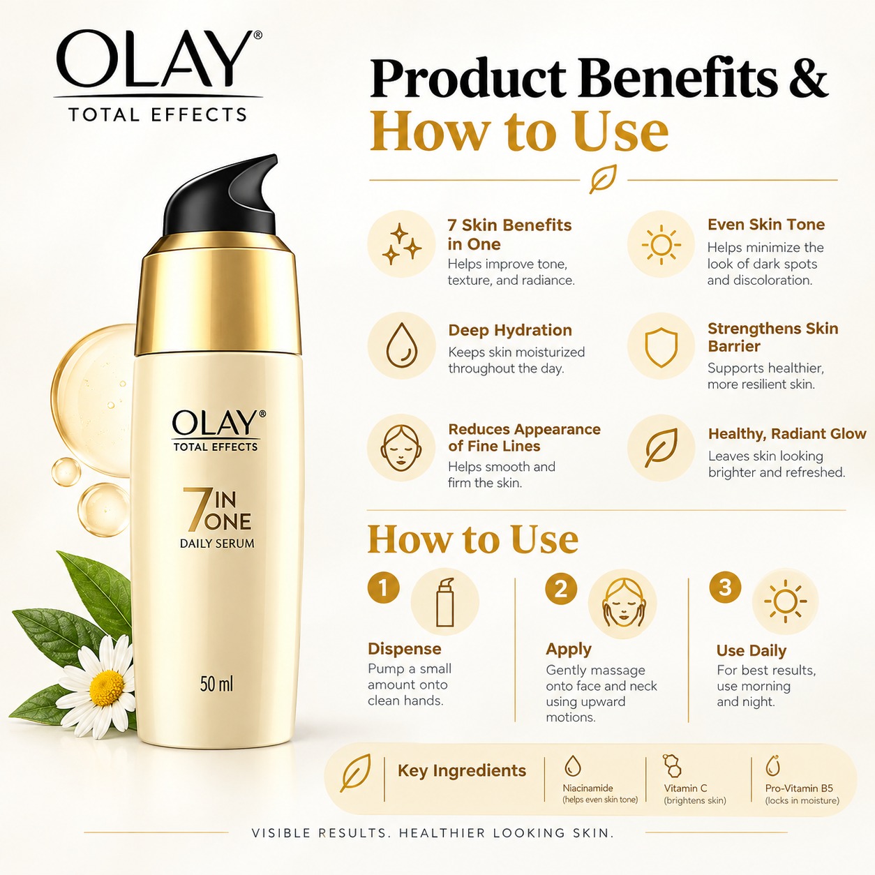 Olay Total Effects 7 in 1 Daily Serum 50ml