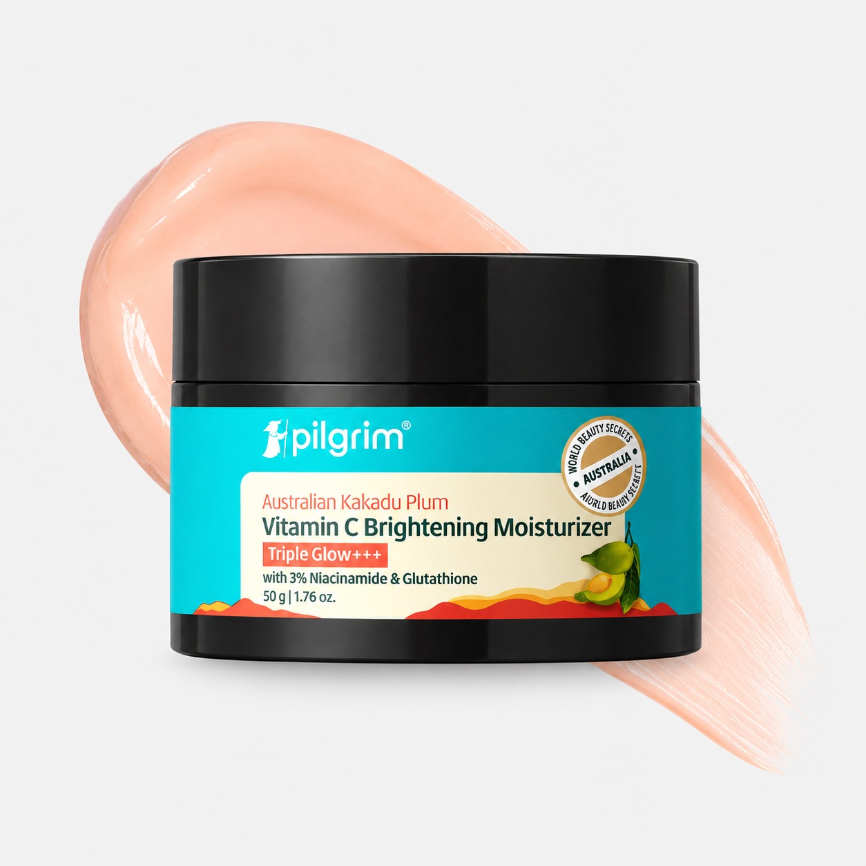 Pilgrim Vitamin C Brightening Moisturizer 50g – Glow & Hydration