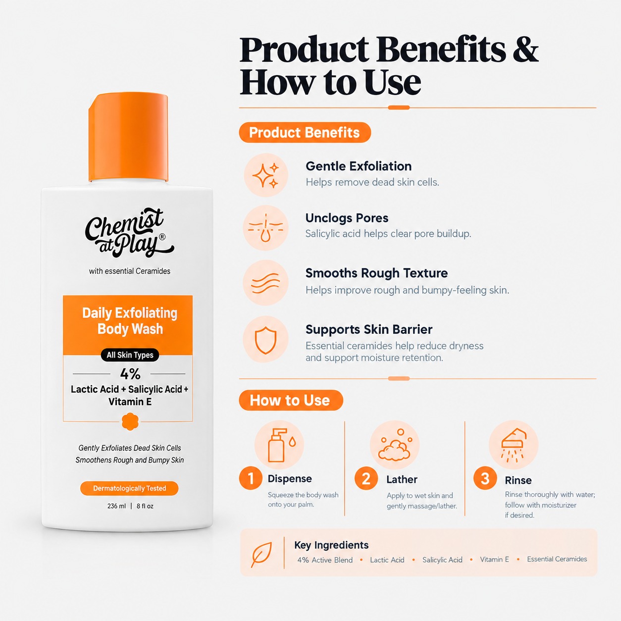 Chemist at Play Daily Exfoliating Body Wash