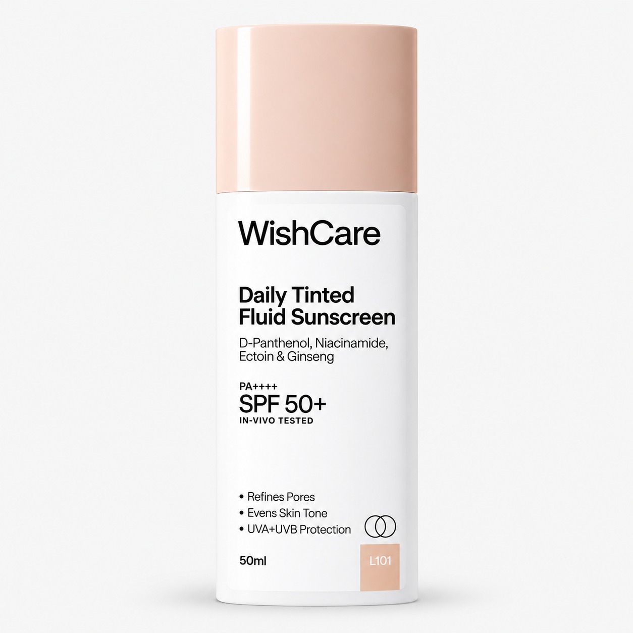 WishCare Daily Tinted Fluid Sunscreen 50ml L101