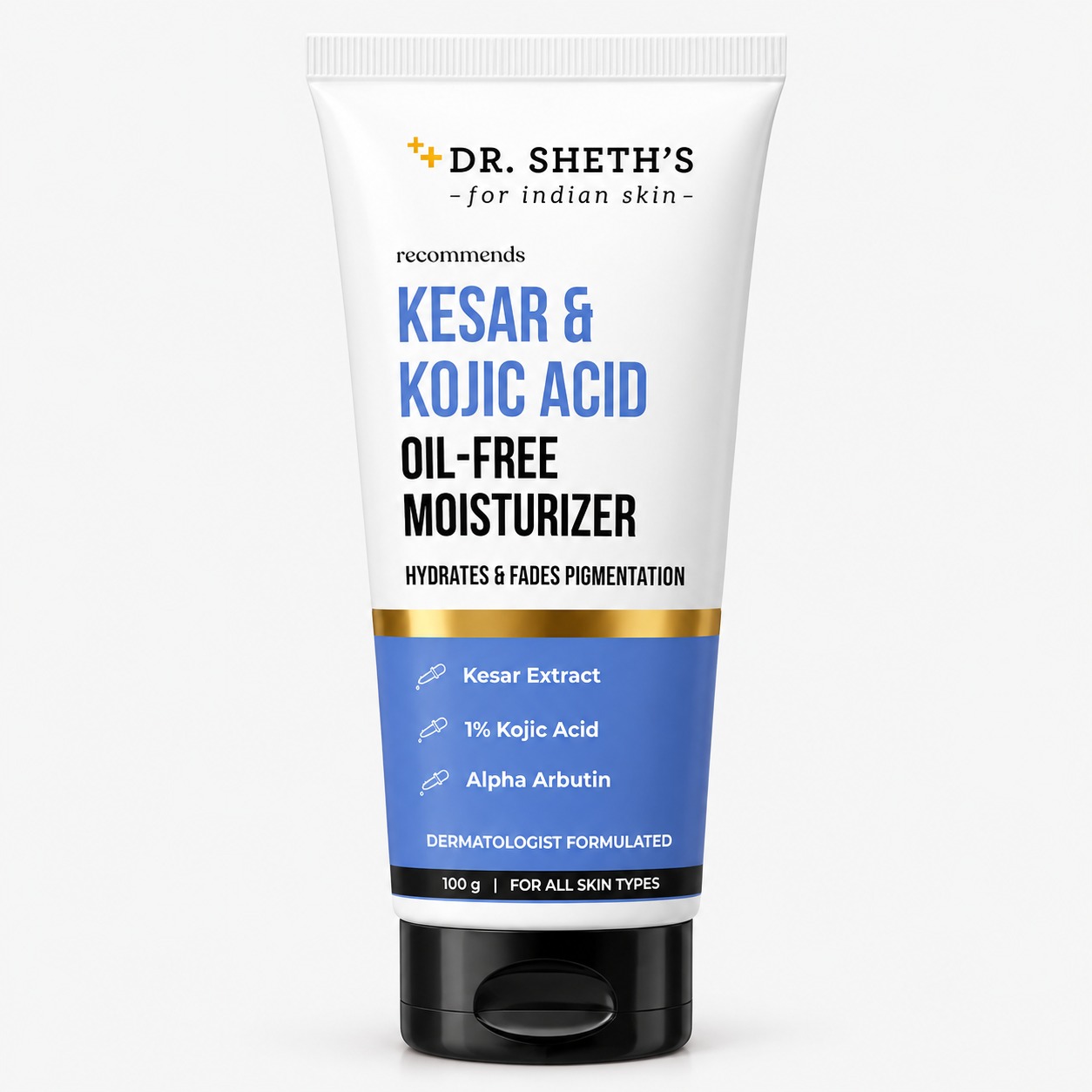 Dr. Sheth's Kesar & Kojic Acid Oil-Free Moisturizer 100g