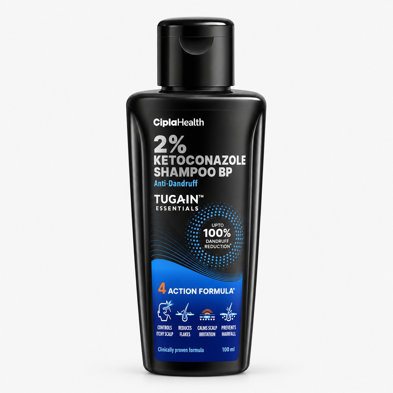 Cipla Health 2% Ketoconazole Shampoo BP 100ml