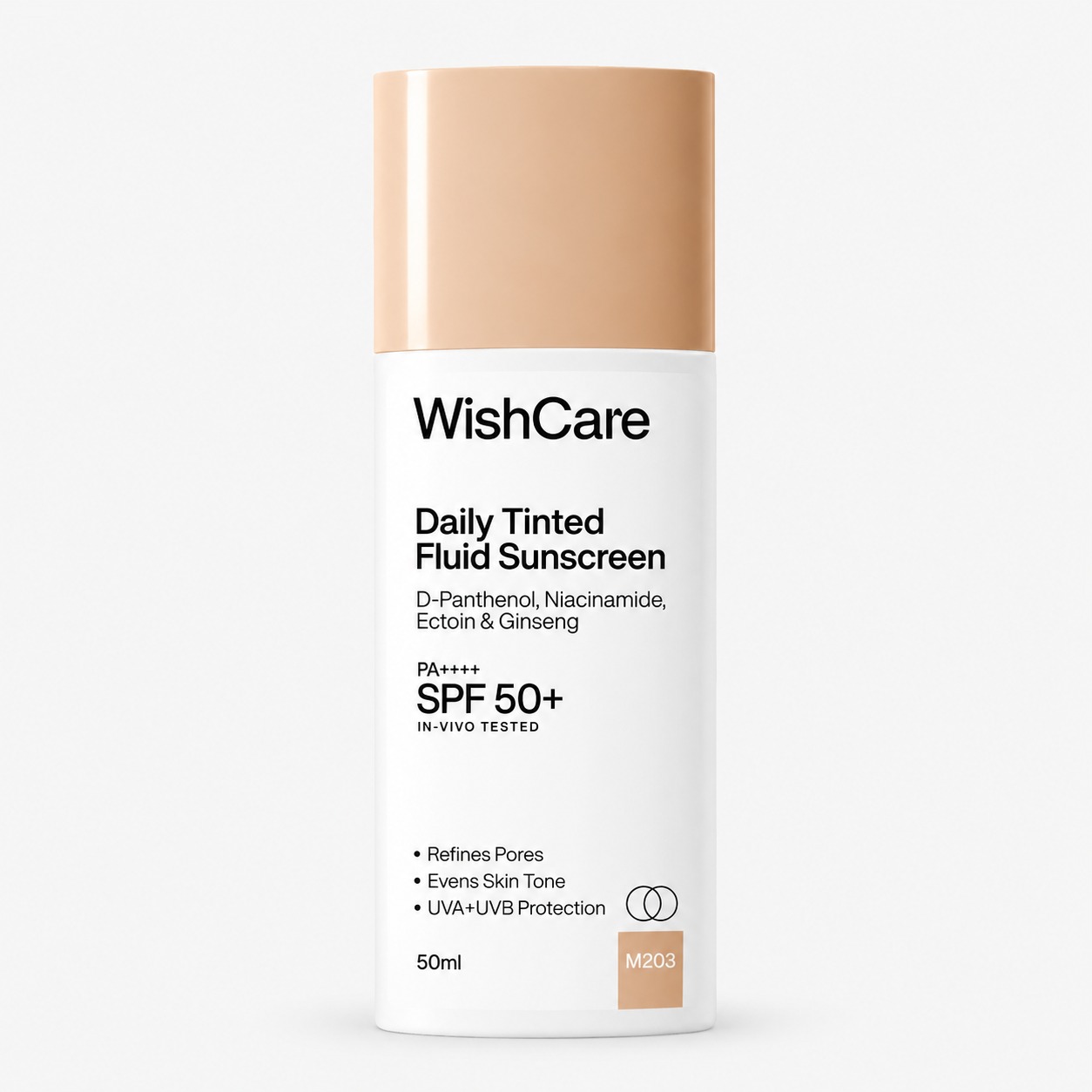 WishCare Daily Tinted Fluid Sunscreen 50ml M203