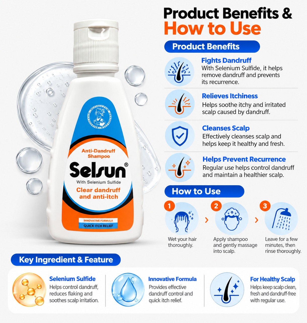 Selsun Anti Dandruff Shampoo 50ml