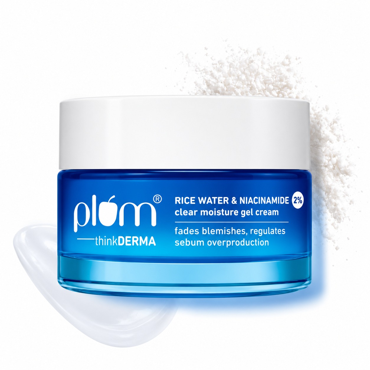 Plum Rice Water & Niacinamide 2% Clear Moisturizer Gel Cream 50g